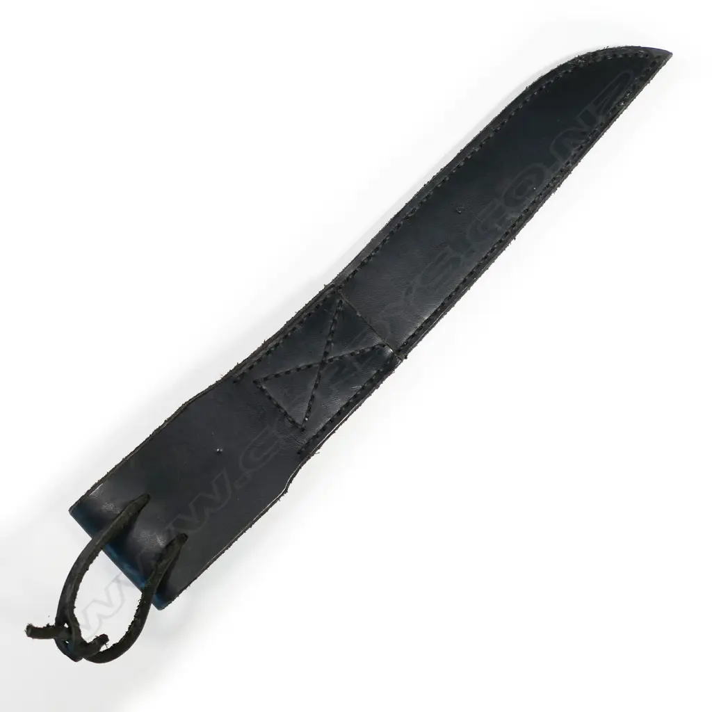 Handmade large stitched leather scabbard. L.395mm Image 1++