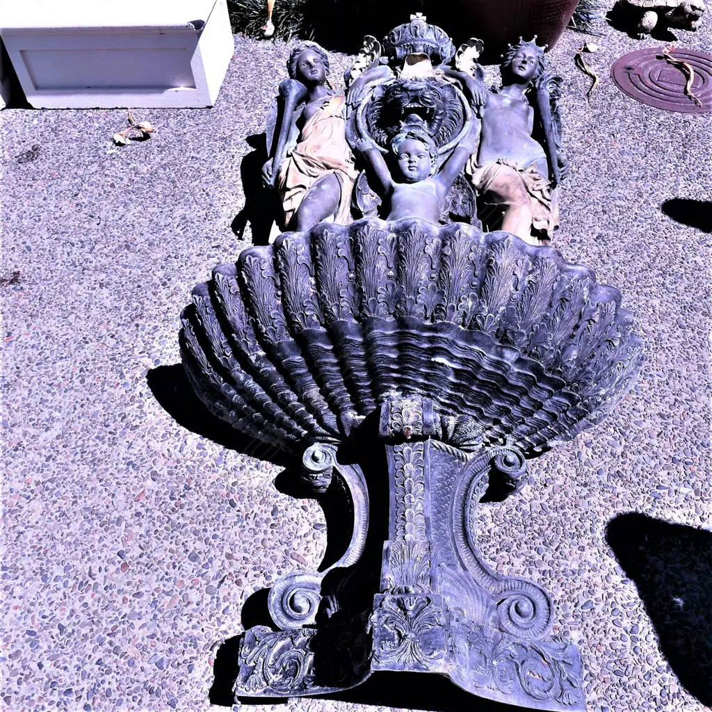 A massive classical bronze figured fountain H.2460mm Image 1++