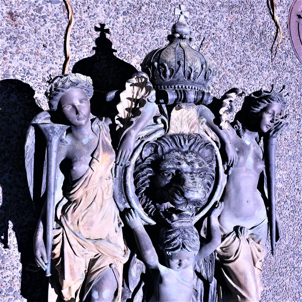 A massive classical bronze figured fountain H.2460mm Image 1++