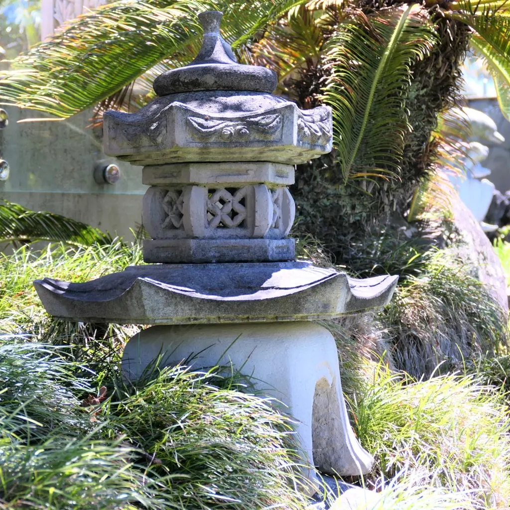 A pair Chinese concrete temple garden sculptures Image 1++