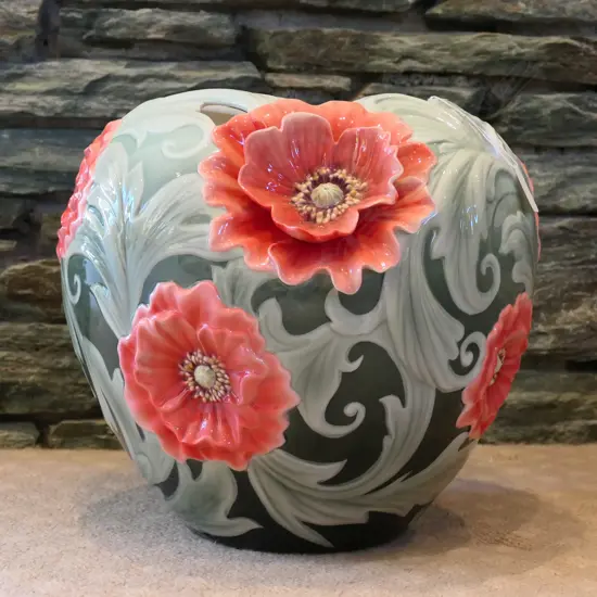 A 'Franz' limited edition 720/2000 poppy vase