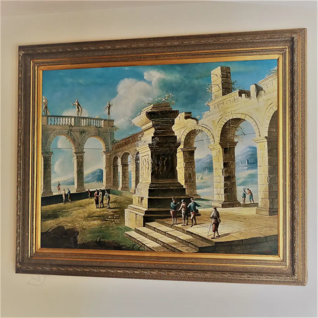 A large oil on canvas by Polso Image 1++