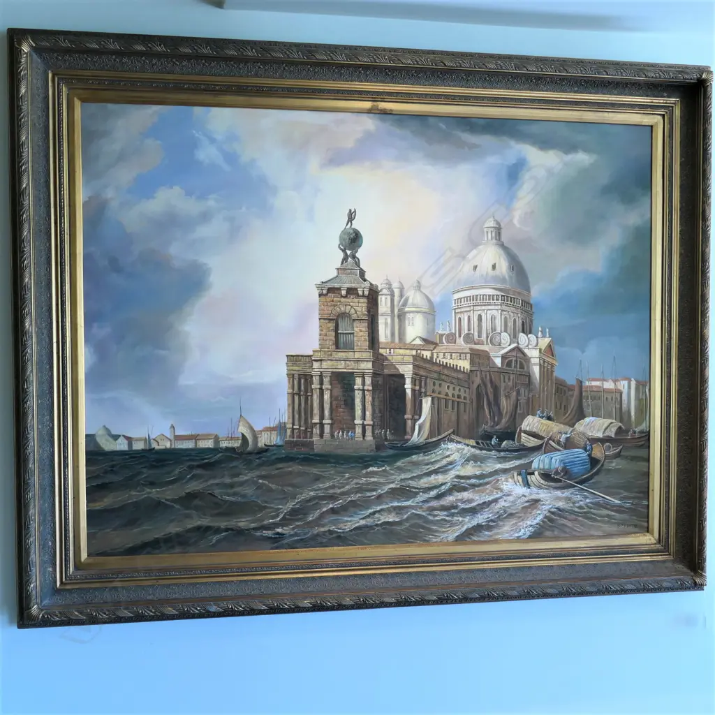 A Bovdttb sgd oil on canvas Venetian scene Image 1++