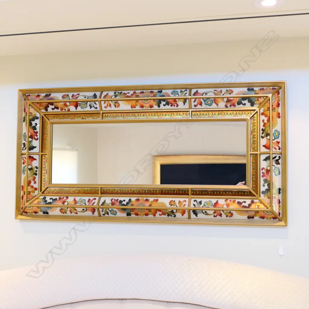 An antique style cushion mirror Image 1++