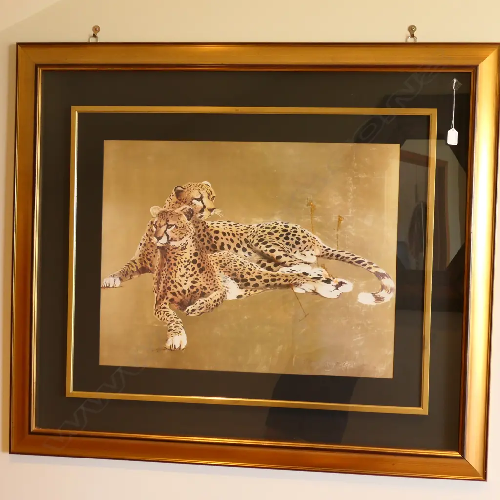 A framed cheetah print Image 1++