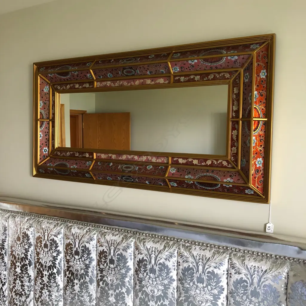 An antique style cushion mirror Image 1++