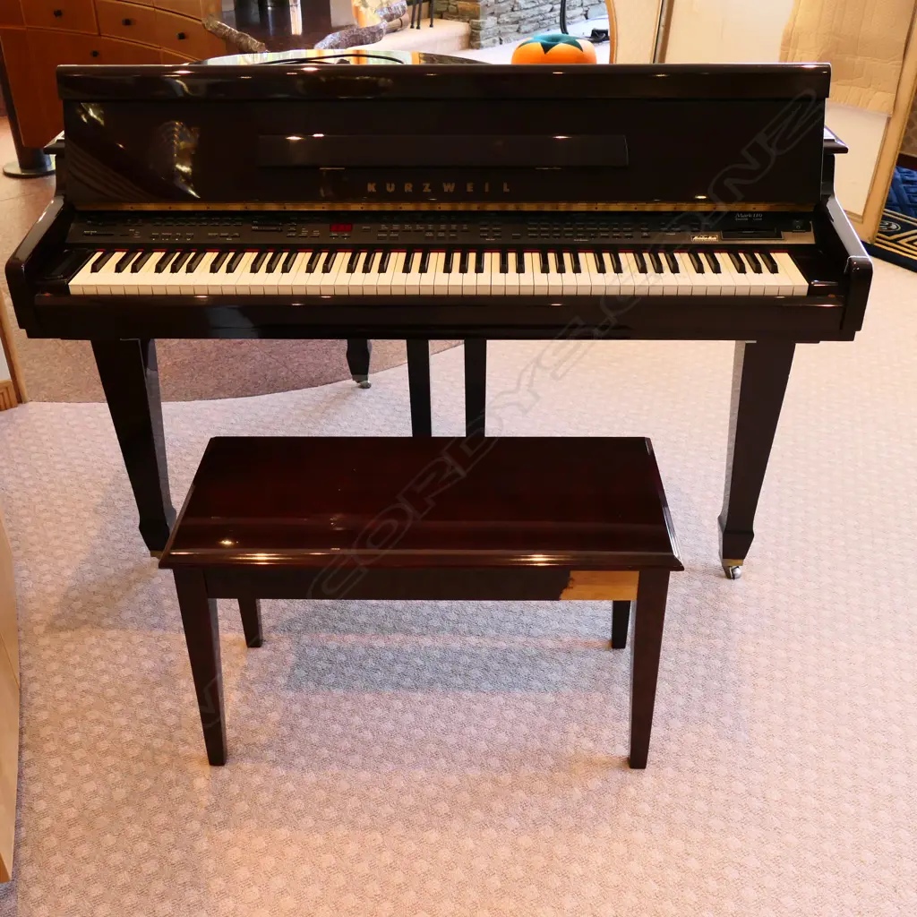 'KURZWEIL MARK 110 ENSEMBLE GRAND' PLAYER PIANO (A/F?)... Image 1++