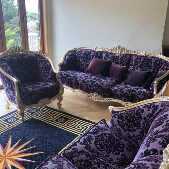 FRENCH ROCOCCO STYLE 3 PCE LOUNGE SUITE....