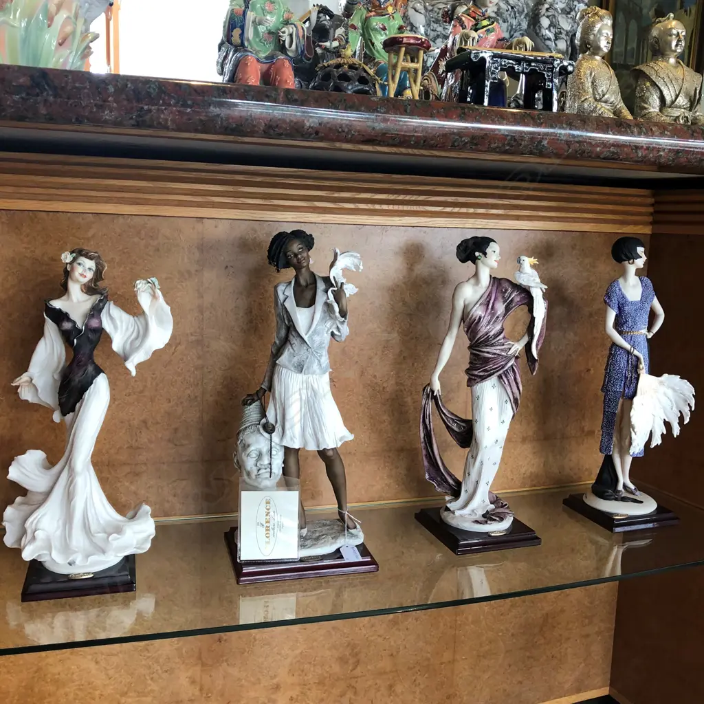 4 'FLORENCE' LADY FIGURINES - EA LABELED. TALLEST H.480mm Image 1++