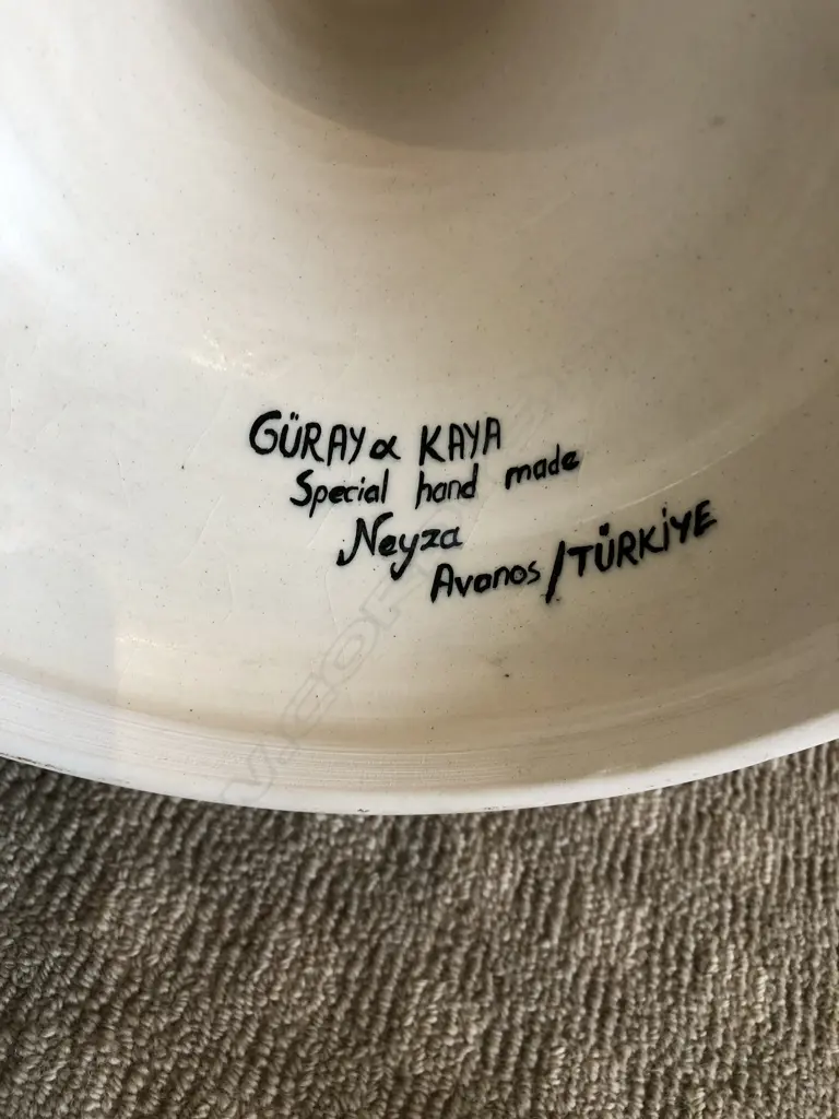 PERSIAN HUNTING SCENE TALL CERAMIC BALUSTER VASE.... Image 1++