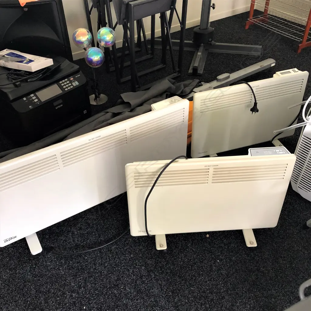 3 ELECTRIC HEATERS: ALTISE + EVEDURE X2 Image 1++