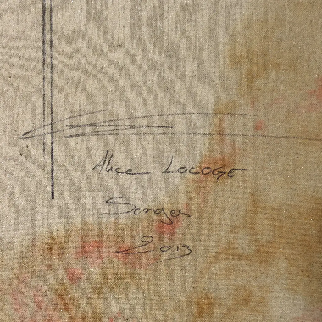 Alice Locoge (France, b.1983, Strasbourg), Songes, mixed media on canvas purchase price $6600 Image 1++