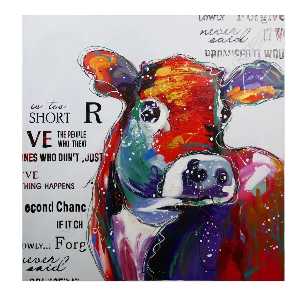 Artist unknown ‘Reading Cow’ Image 1++