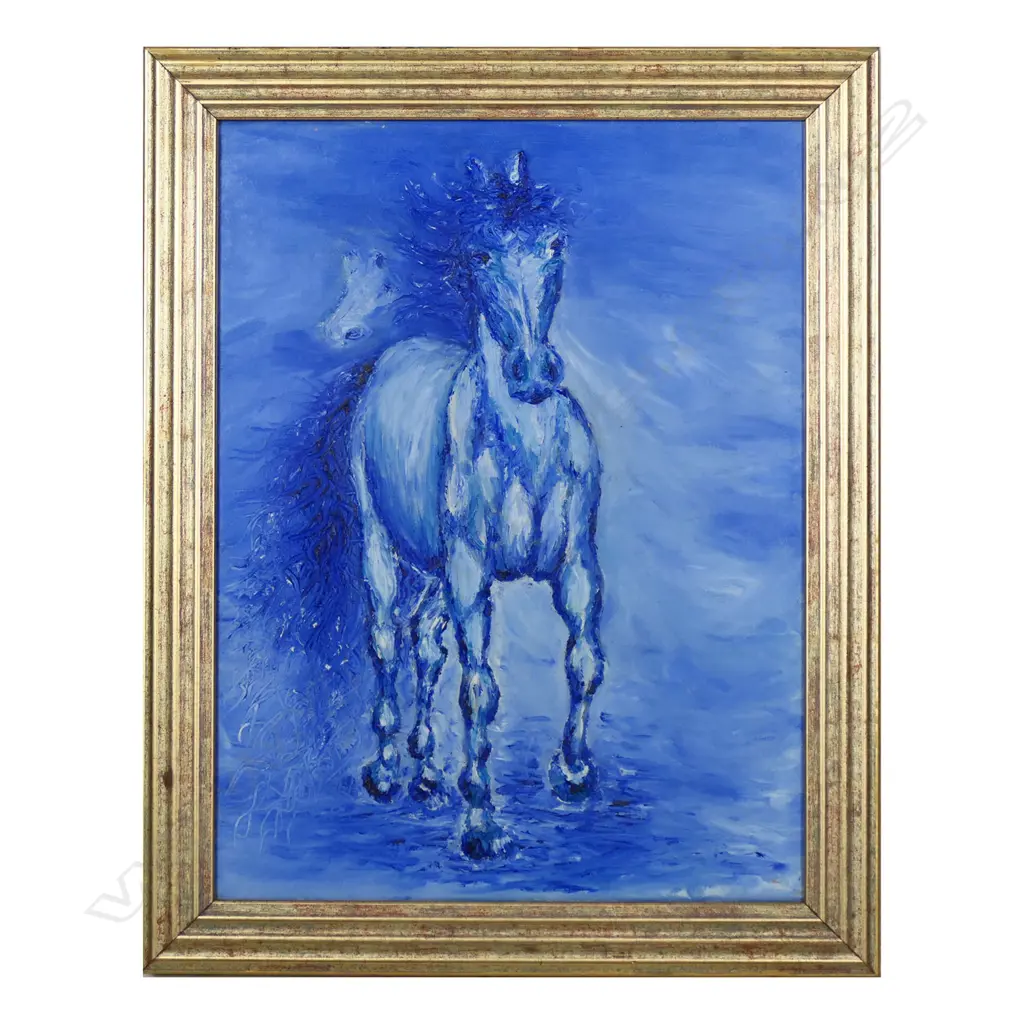 Artist unknown - Blue Horse Image 1++