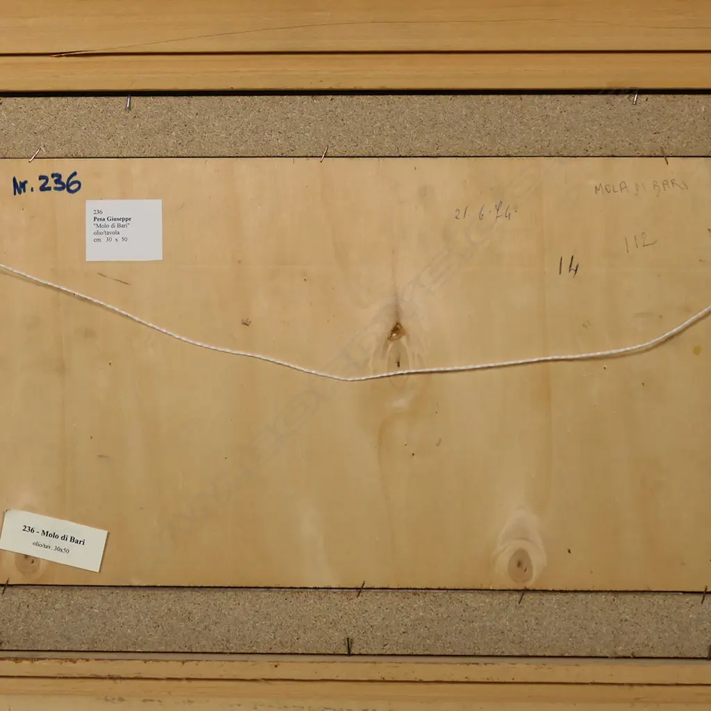 Giuseppe Pesa (Italy 1928-1992) ‘Molo di Bari’ Image 1++