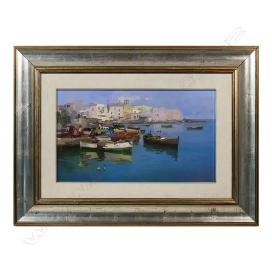 Giuseppe Pesa (Italy 1928-1992) ‘Molo di Bari’