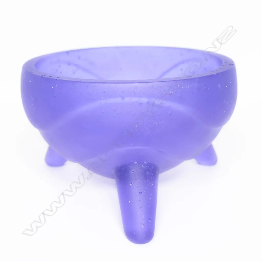 Artist unknown cast glass bowl, Image 1++