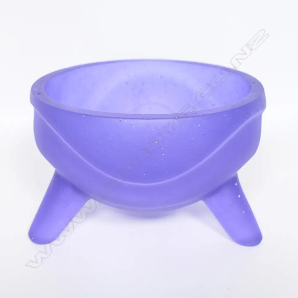 Artist unknown cast glass bowl, Image 1++