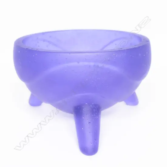 Artist unknown cast glass bowl,