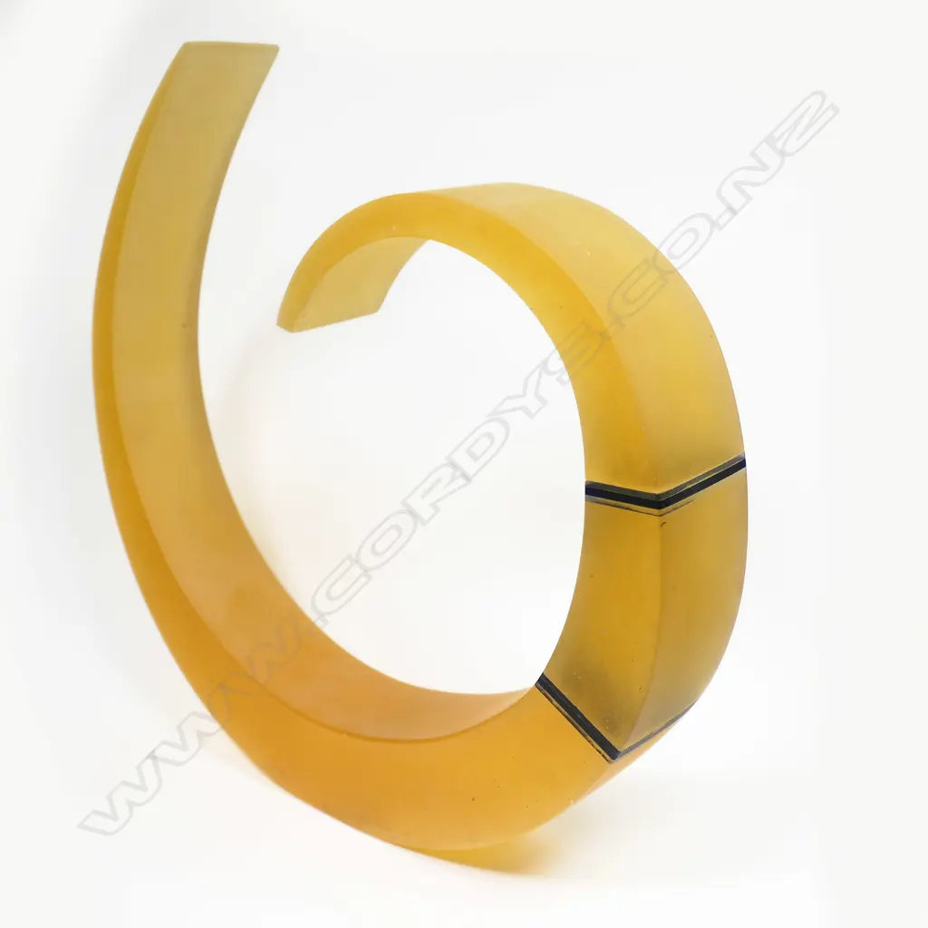 Glass artist unknown cast glass arc, Image 1++
