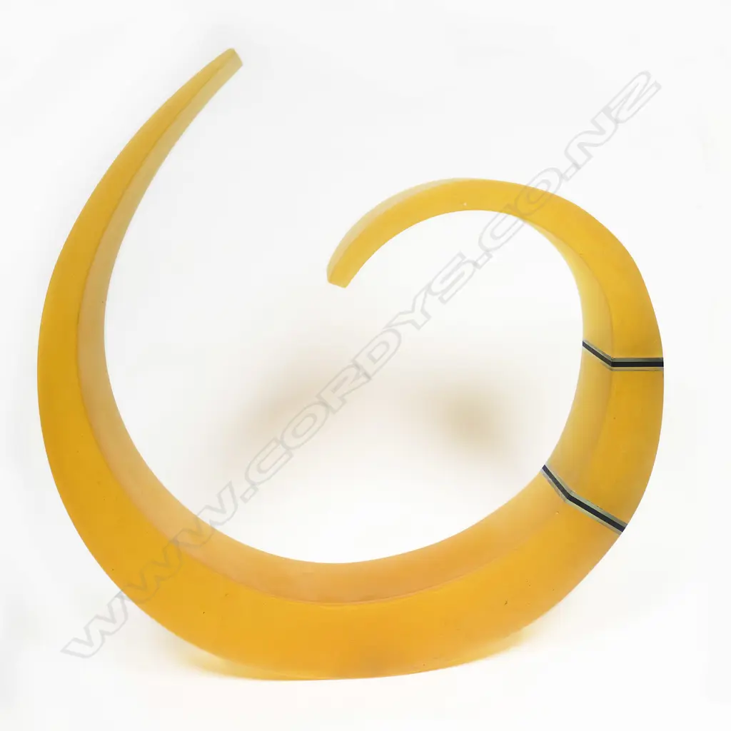 Glass artist unknown cast glass arc, Image 1++