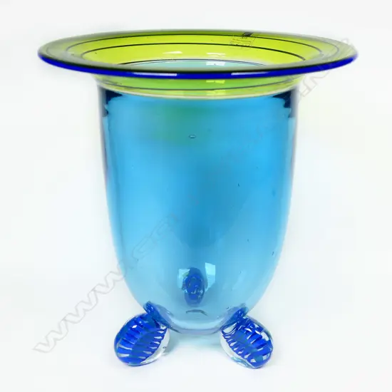 Hoglund tall art glass vase,