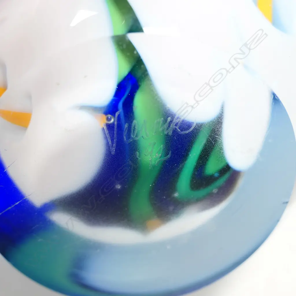 Peter Viesnik art glass lily vase, Image 1++