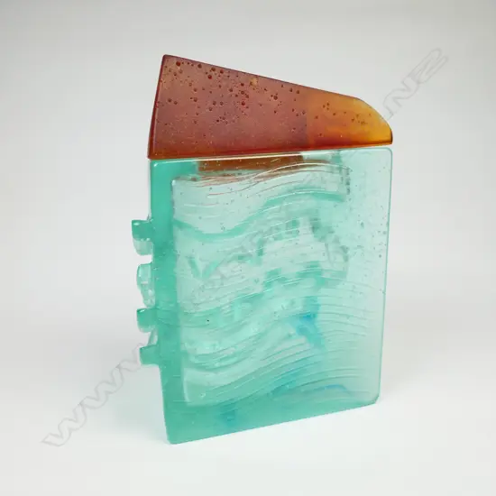 Emma Camden Glass House series cast glass sculpture,