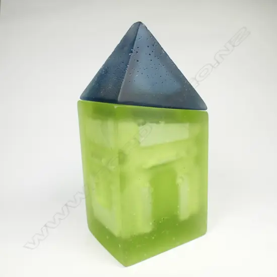 Emma Camden Glass House series cast glass sculpture,