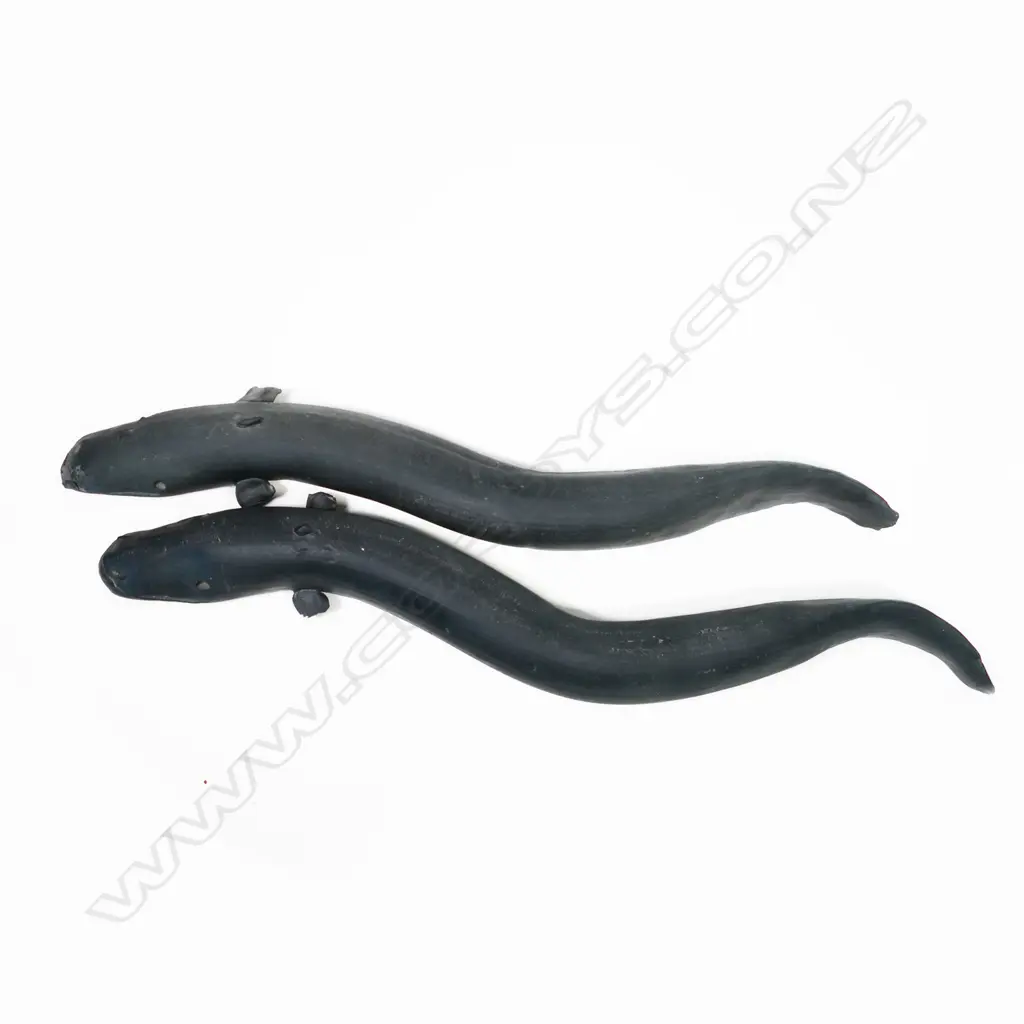 Two Steve Fullmer large pottery eels (tuna), Image 1++