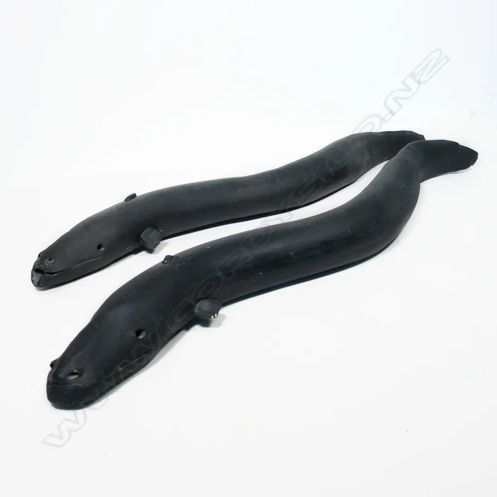 Two Steve Fullmer large pottery eels (tuna), Image 1++