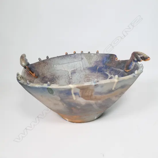 Steve Fullmer large sculpted flared bowl,