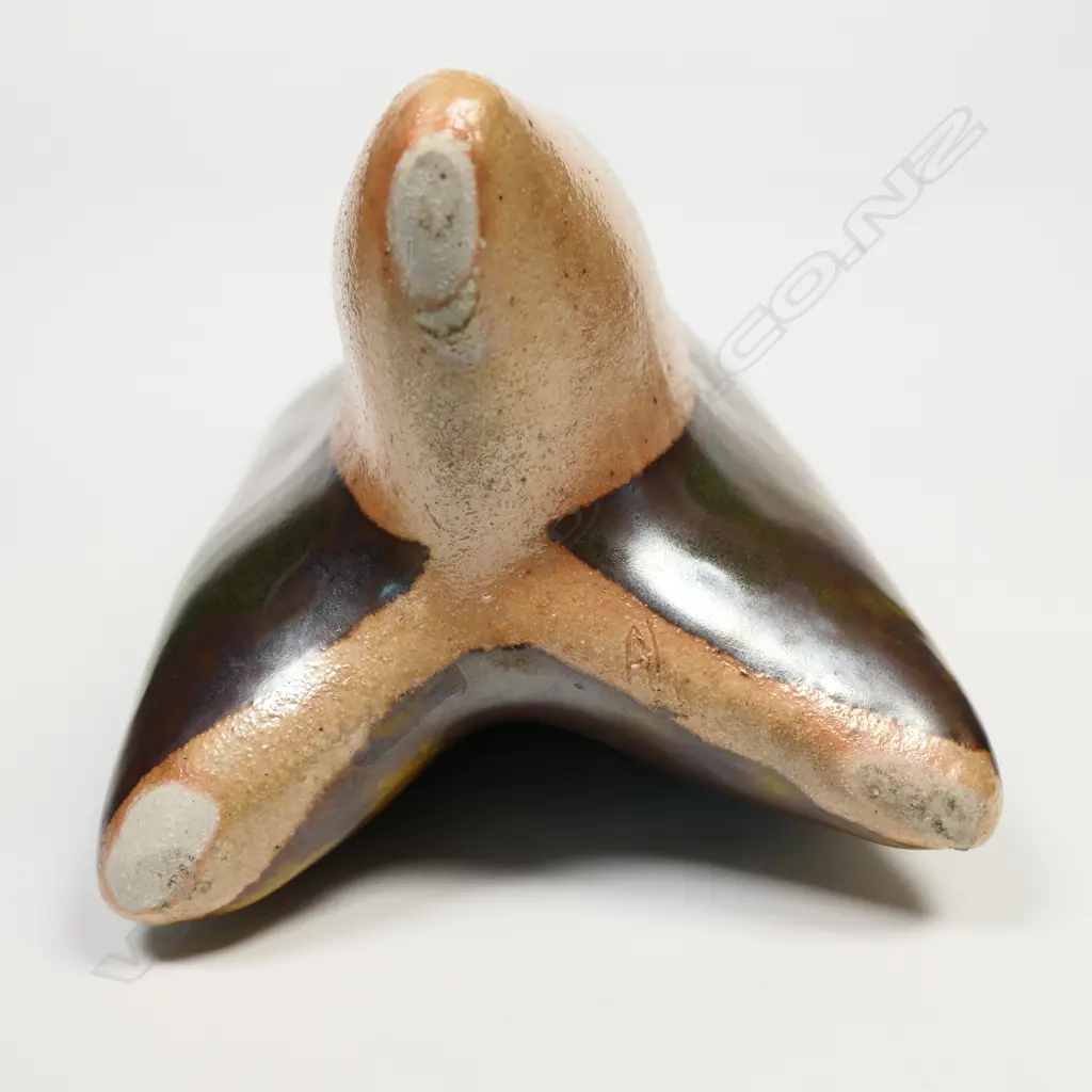 Potter unknown sculpted pottery pouring vessel, Image 1++