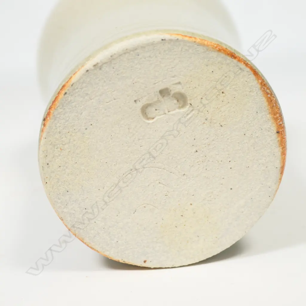 Potter unknown tall salt glazed vase, Image 1++