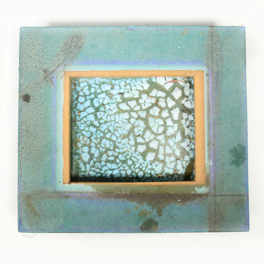 Penny Ericson slab built rectangular sculpted dish, Image 1++