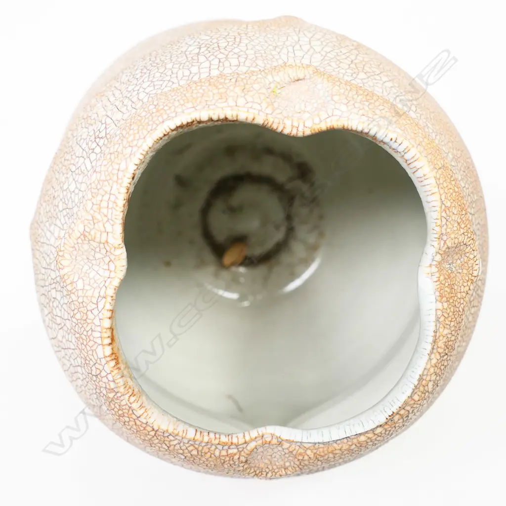 Greg Barron attributed quality shino glaze thrown altered form vase, Image 1++