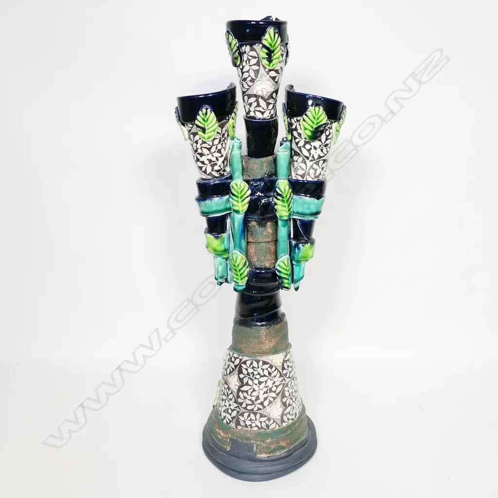 Katie Gold large pottery candelabra, Image 1++