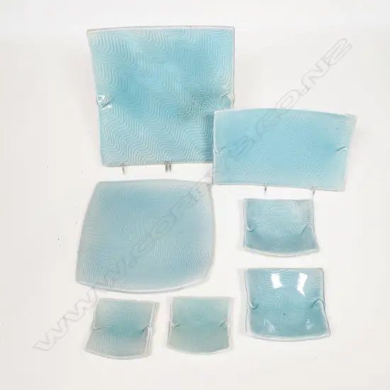 Chris Weaver seven plate set,