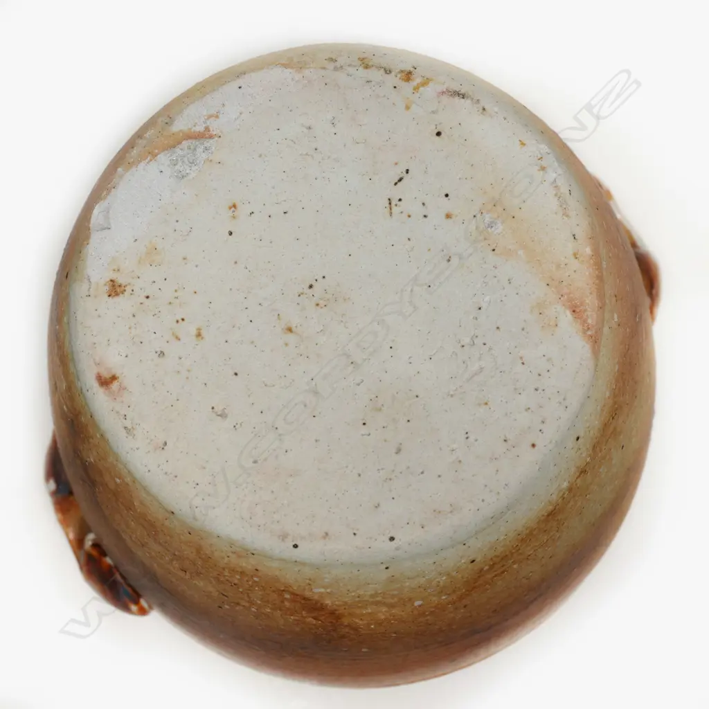 Andrew Van der Putten shino glaze lidded jar, Image 1++