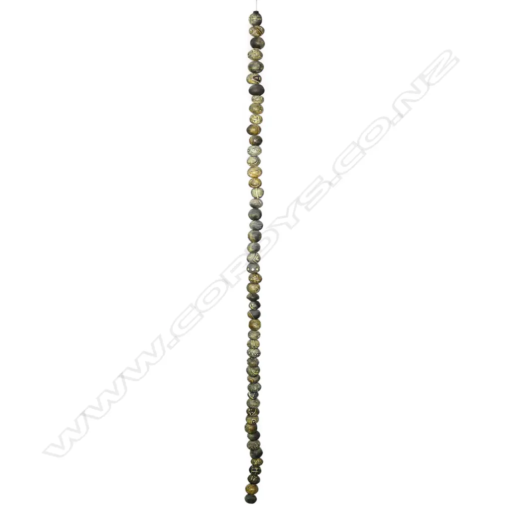 A multi pottery sphere single strand wire long sculpture 'C.A.C' Colonial Arms Company, Image 1++