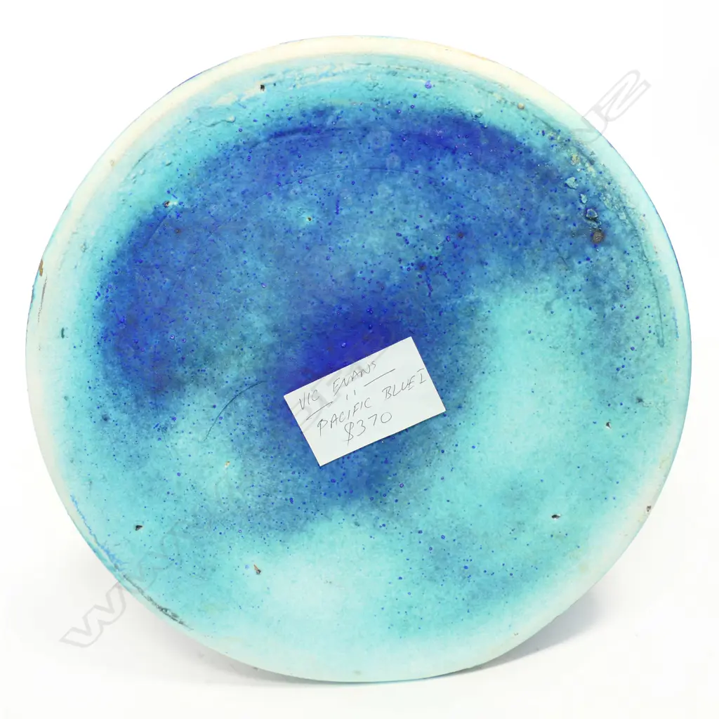 Vic Evans 'Pacific Blue I' tall pottery vessel, Image 1++