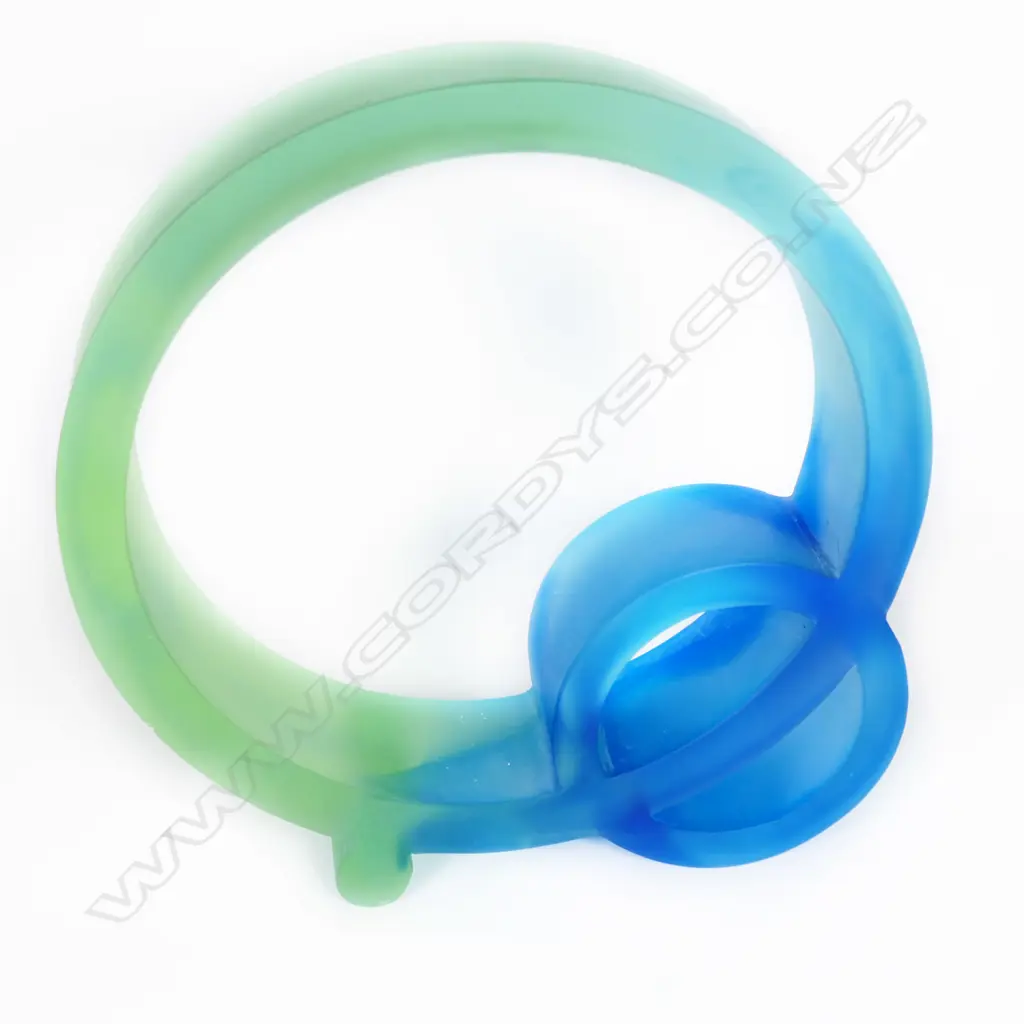 John Abramczyk cast glass 'Loops' sculpture, Image 1++