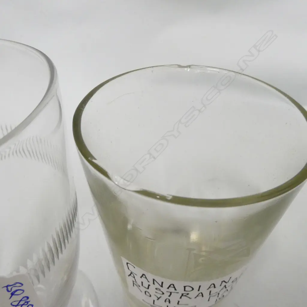 3 VINTAGE SHIPPING Co. DRINKING GLASSES... Image 1++