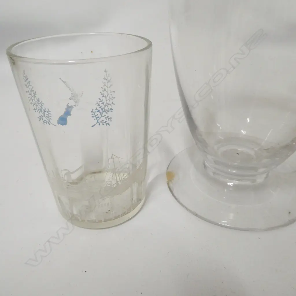 3 VINTAGE SHIPPING Co. DRINKING GLASSES... Image 1++