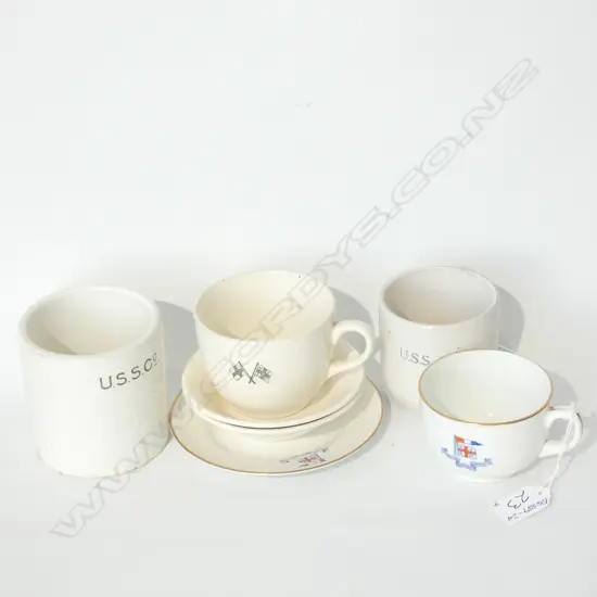 7 SHIPPING Co. PCES: 5X NZSCo.+ 2 U.S.S.Co. CUPS