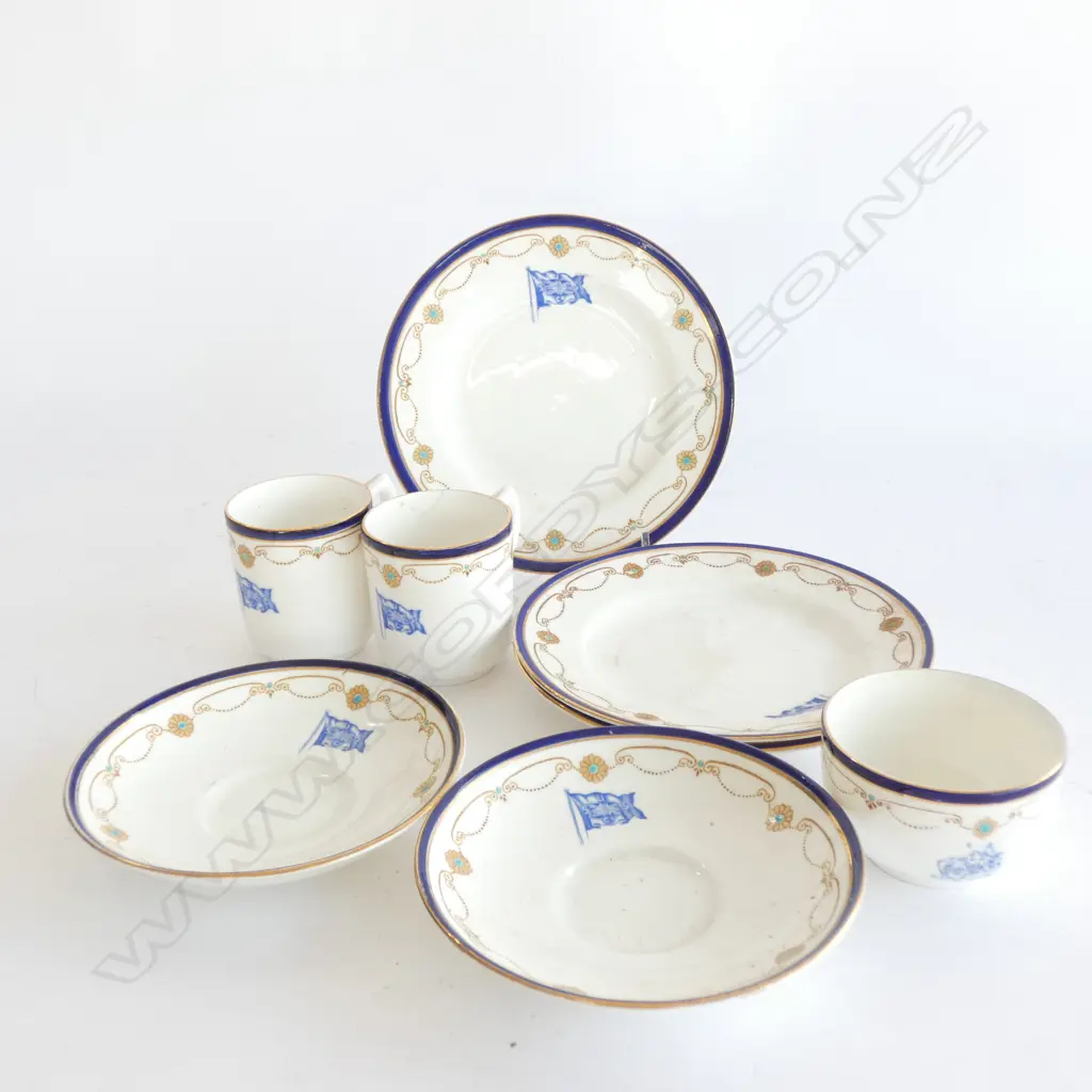 ASST BONE CHINA SHIPPING PCS; ROYAL MAIL & USS CO. 8 PCS Image 1++