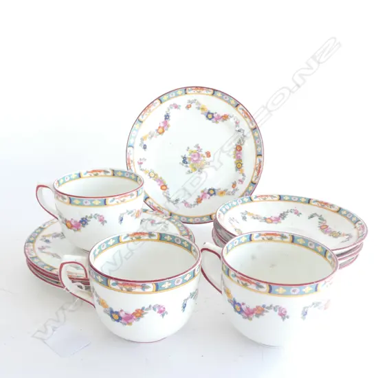 SEA SHIPPING LINE BONE CHINA CUPS / SAUCERS & PLATES  11 PCS