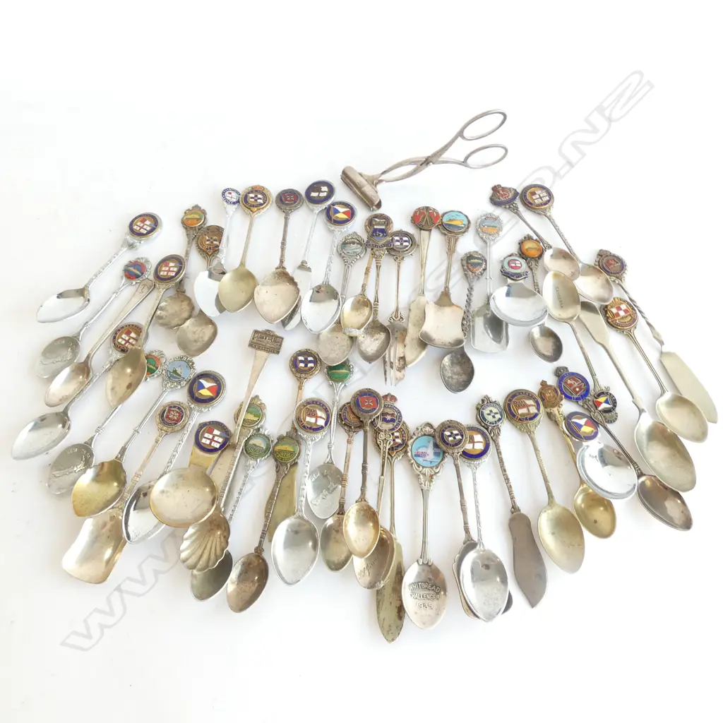 LG BAG ASST VINTAGE SHIPPING TEASPOONS ETC,, Image 1++