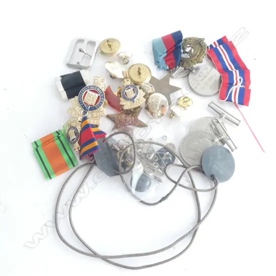 WWII MILITARY MEDALS ETC. DOG TAGS 'NZ T52135 