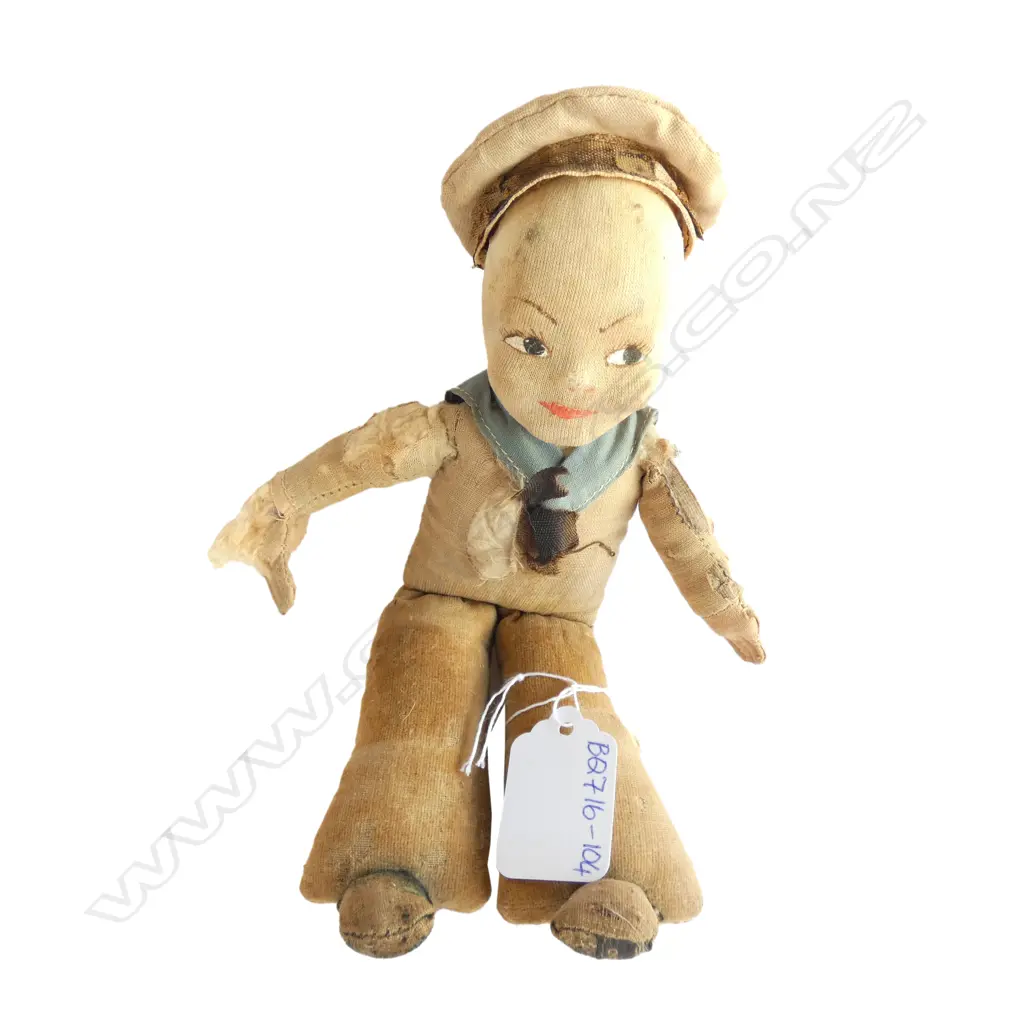 VERY OLD NORAH WELLINGS SAILOR DOLL - L 200MM  DISCOLOURED & IN NEED OF REPAIRS Image 1++